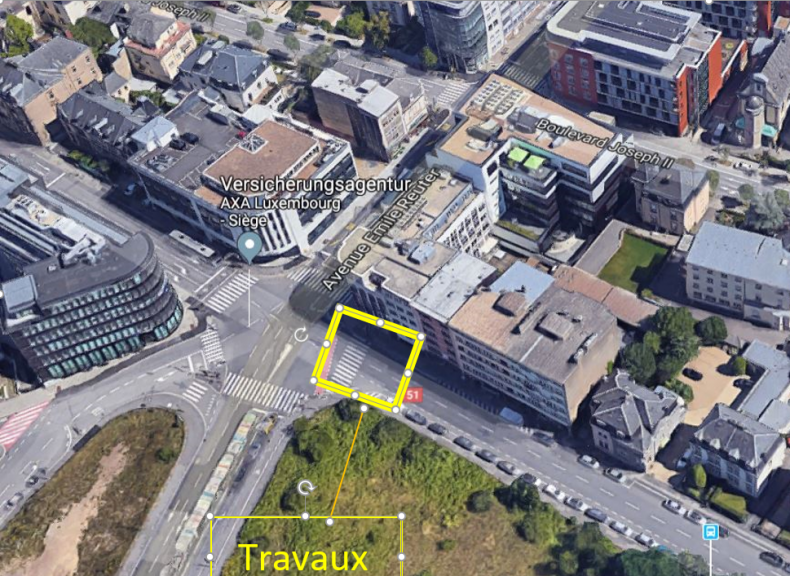 Travaux Bd Grande-Duchesse Charlotte - Place de l'Etoile