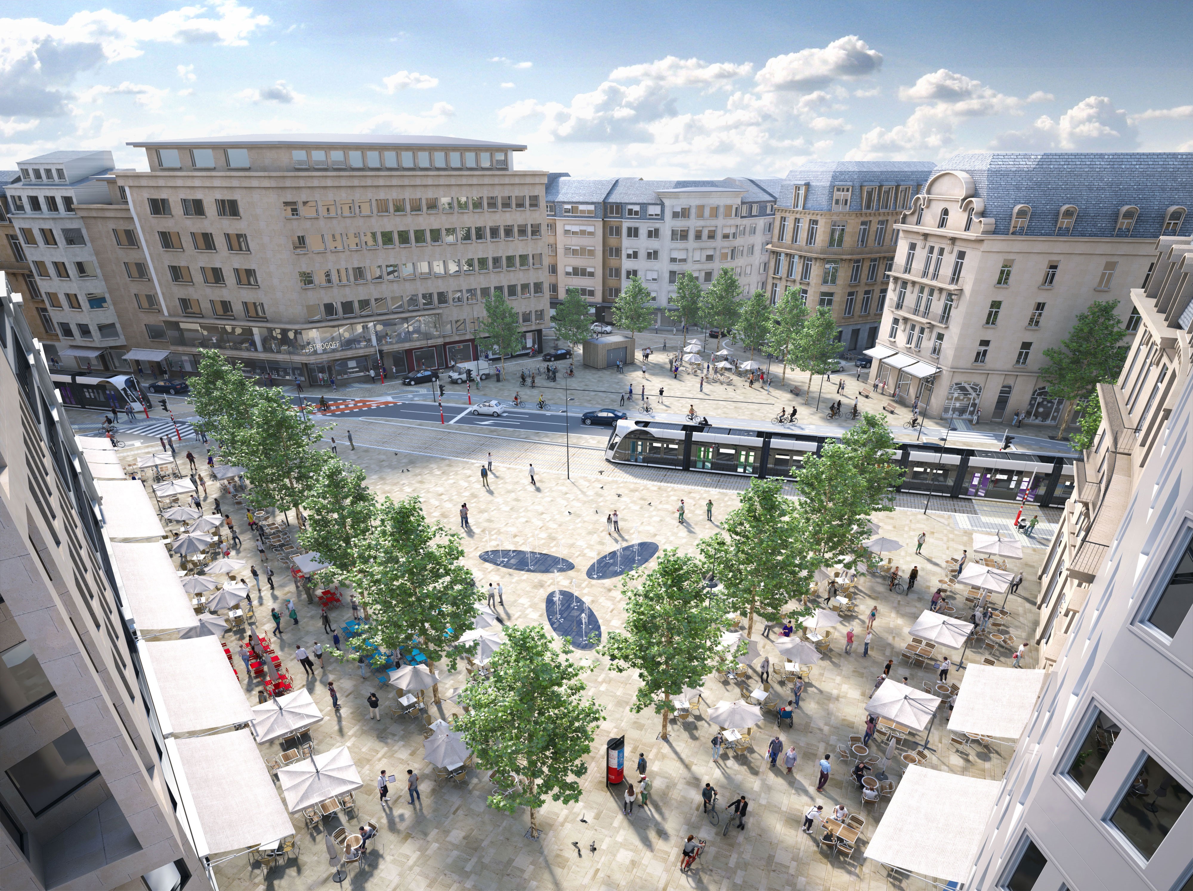 Place de Paris image de synthèse