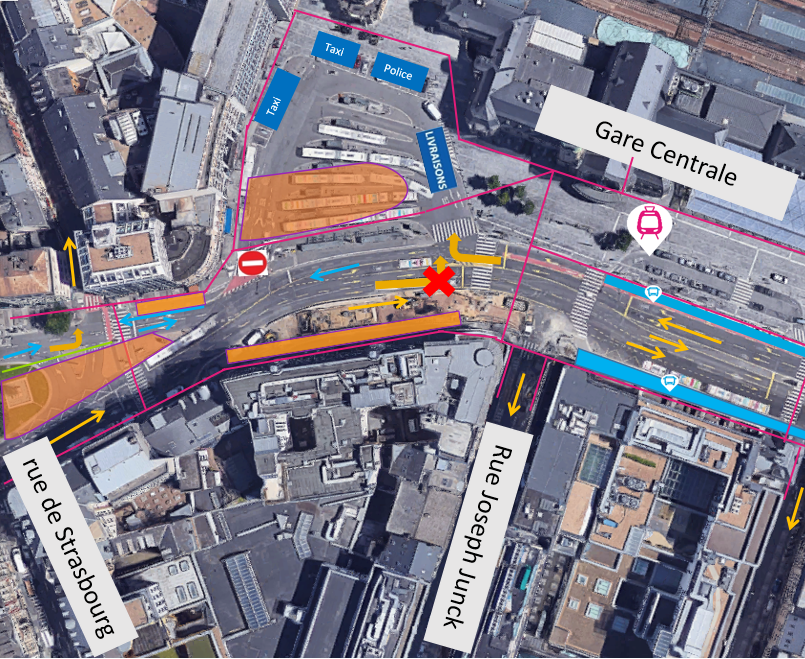 Place de la Gare février 2021