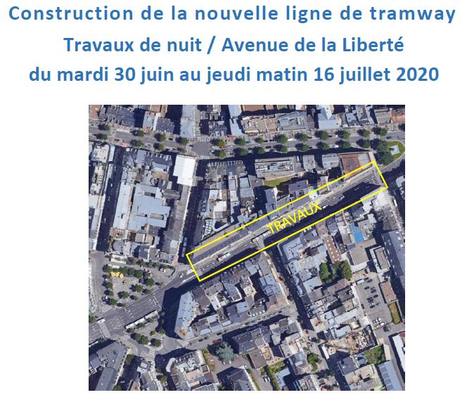 Travaux Liberte nuit juin