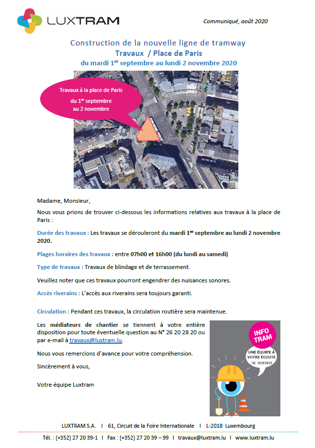 Travaux Place de Paris FR