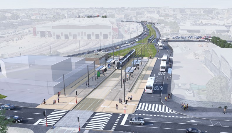 ©Luxtram - Tronçon C - Image de synthèse (5)